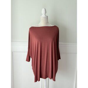 Piko 1988 Rust Oversized  Top With Dolman Sleeves XL